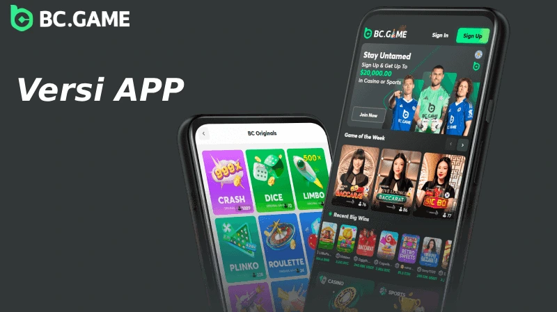 Bermain Melalui Versi Aplikasi BC Game Indonesia