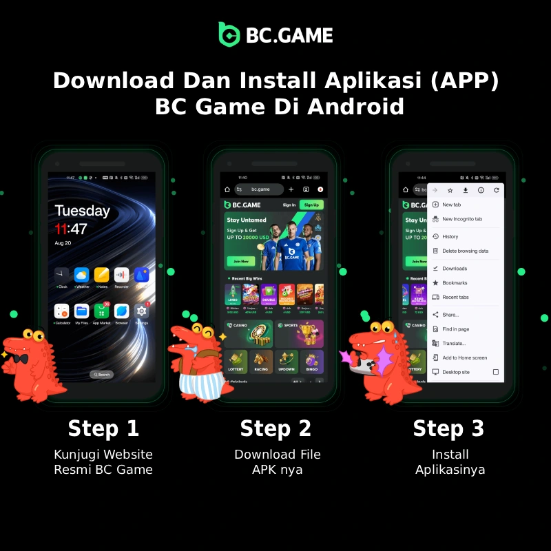 Cara Download and Install Aplikasi (APP) BC Game di Android