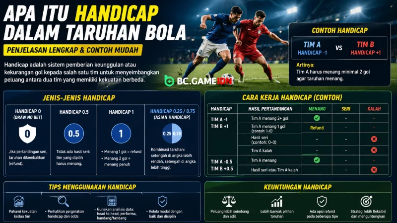 Apa Itu Handicap dalam Taruhan Bola - BC Game Indonesia