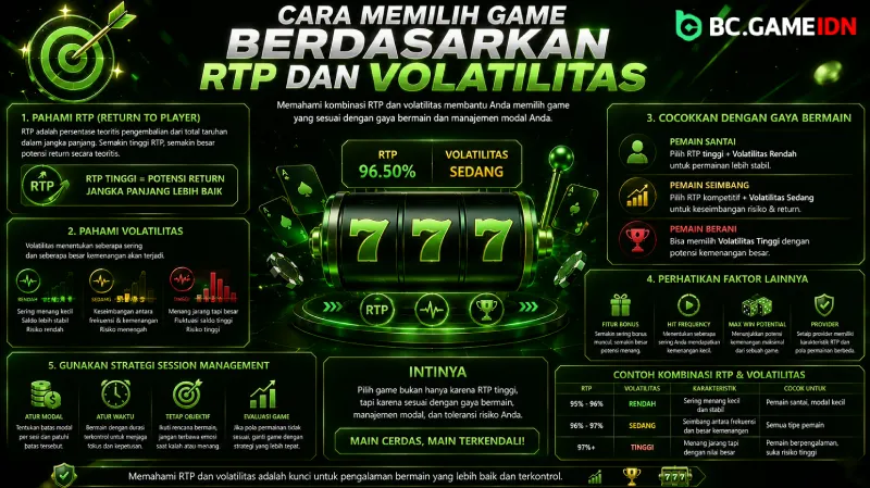 Cara Memilih Game Berdasarkan RTP dan Volatilitas - BC Game