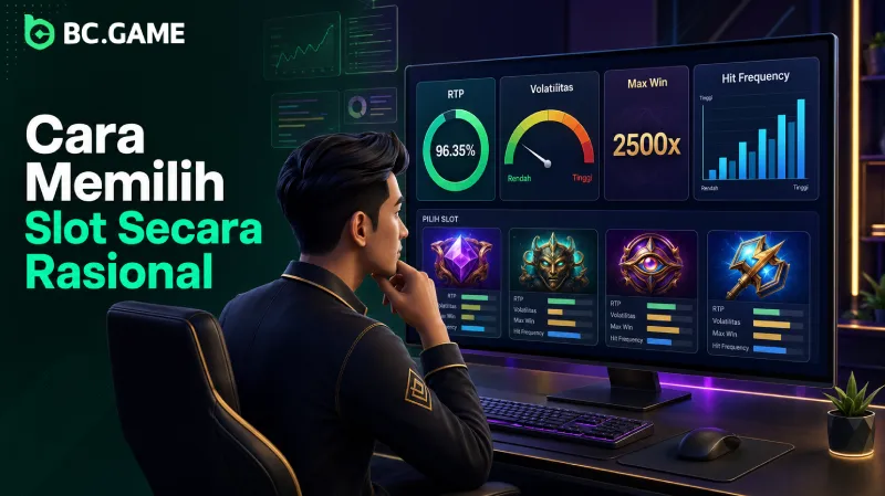 Cara memilih slot berdasarkan RTP dan volatilitas