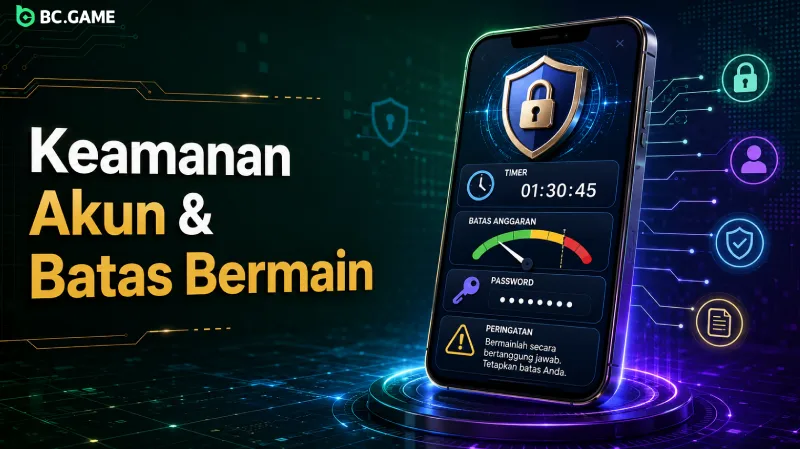 Keamanan akun dan responsible gambling