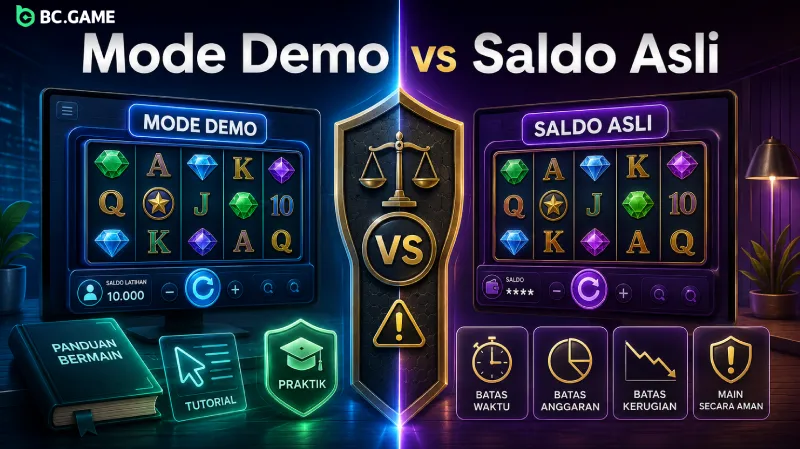 Perbedaan mode demo dan saldo asli slot