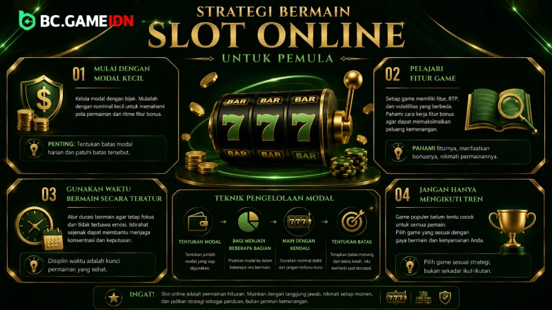 Strategi Bermain Slot Online Untuk Pemula - BC Game