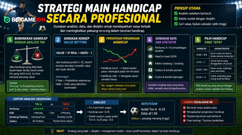 Strategi Main Handicap Secara Profesional - BC Game Indonesia