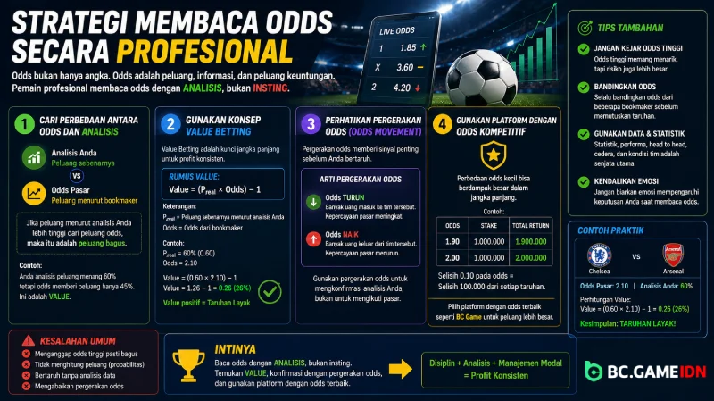 Strategi Membaca Odds Secara Profesional - BC Game Indonesia