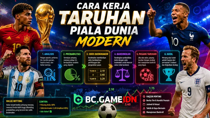 Cara Kerja Taruhan Piala Dunia Modern