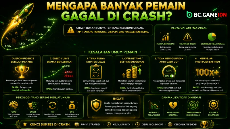 Mengapa Banyak Pemain Gagal di Crash