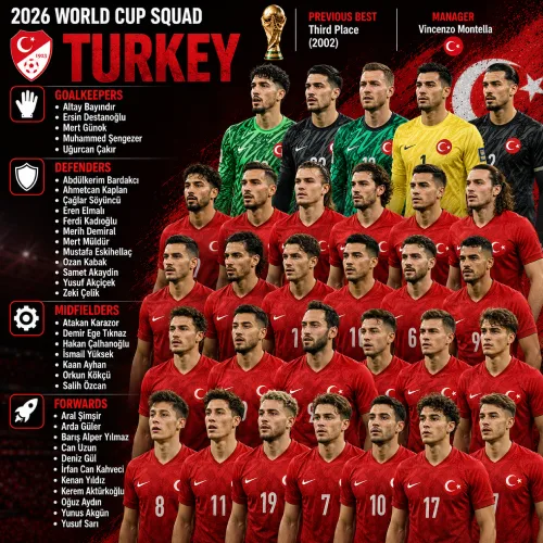 Skuad Turki di Piala Dunia 2026