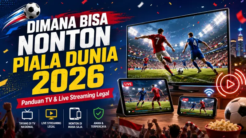 Dimana Bisa Nonton Piala Dunia 2026