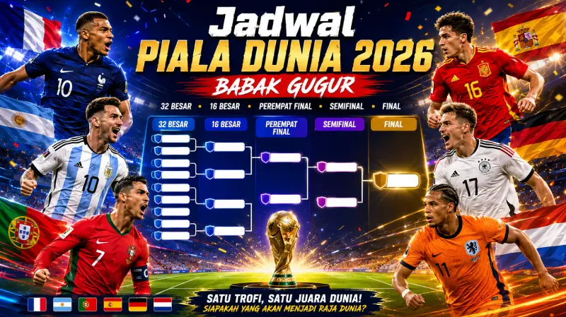 Jadwal Piala Dunia 2026 Babak Gugur