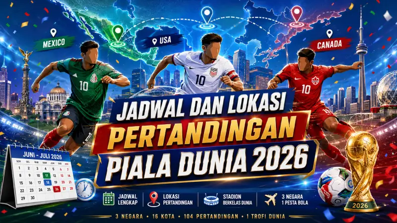 Jadwal dan Lokasi Pertandingan - Event Turnamen Piala Dunia 2026