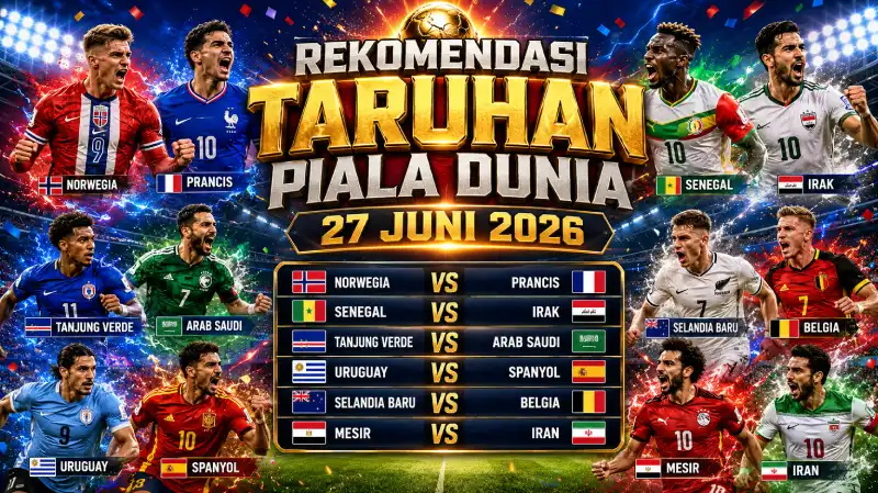 Rekomendasi Taruhan Piala Dunia 27 Juni 2026