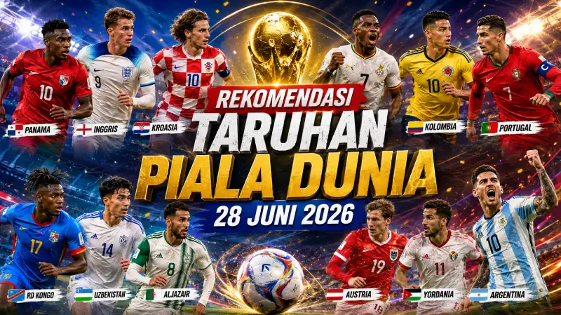 Rekomendasi Taruhan Piala Dunia 28 Juni 2026