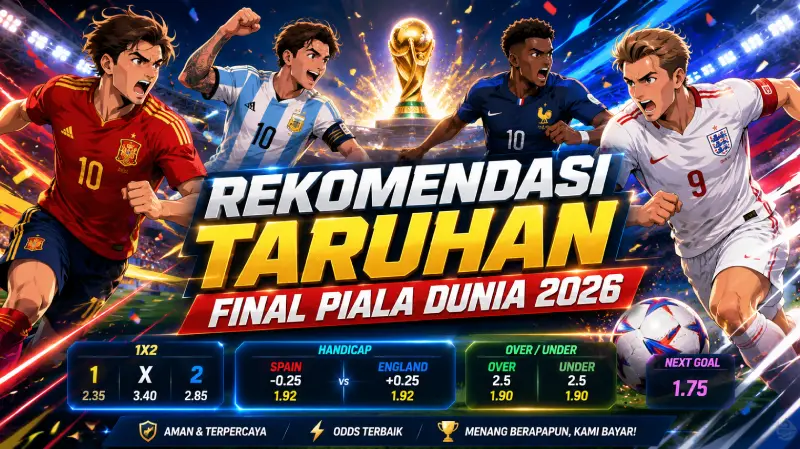 Rekomendasi Taruhan Final Piala Dunia 2026