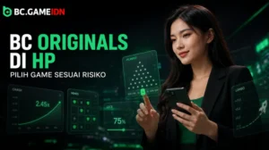 Pemain membandingkan BC Originals melalui BC Game APP di ponsel