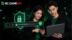 Pemeriksaan link BC Game Indonesia sebelum login melalui ponsel